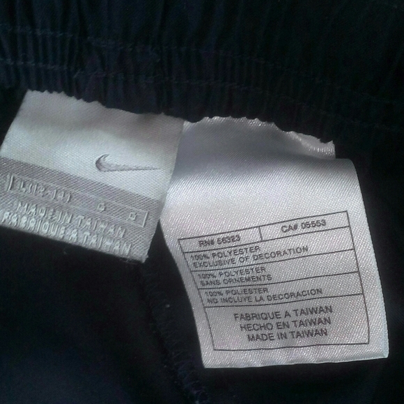 Ladies Nike Track Pants Size 12-14 Dark Blue and White - Picture 6 of 9